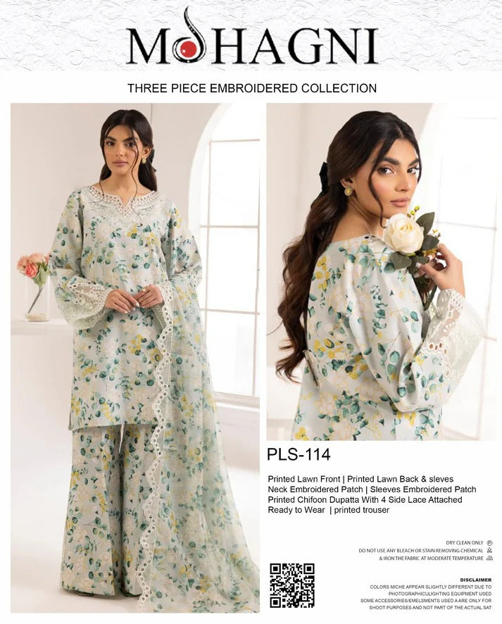 Mohagni 3-Piece Lawn Suit