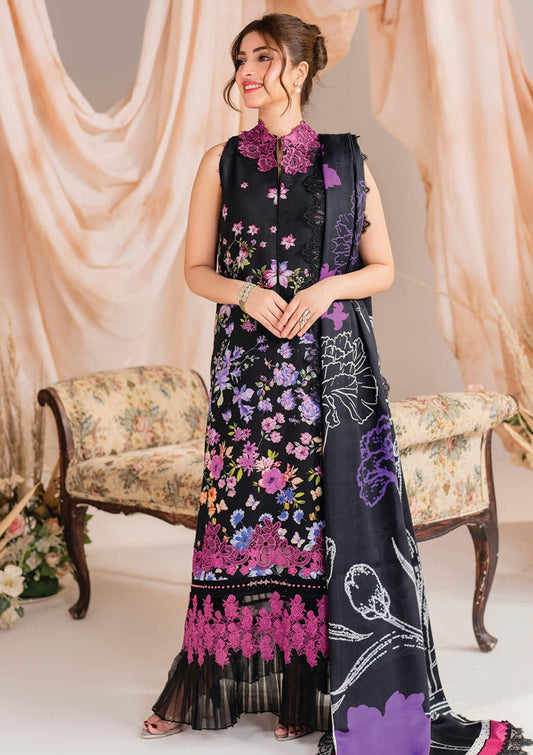 Asifa & Nabeel Embroidered Neckline Lawn Suit