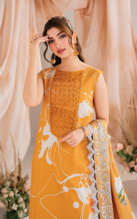 Asifa & Nabeel Embroidered Neckline Lawn Suit